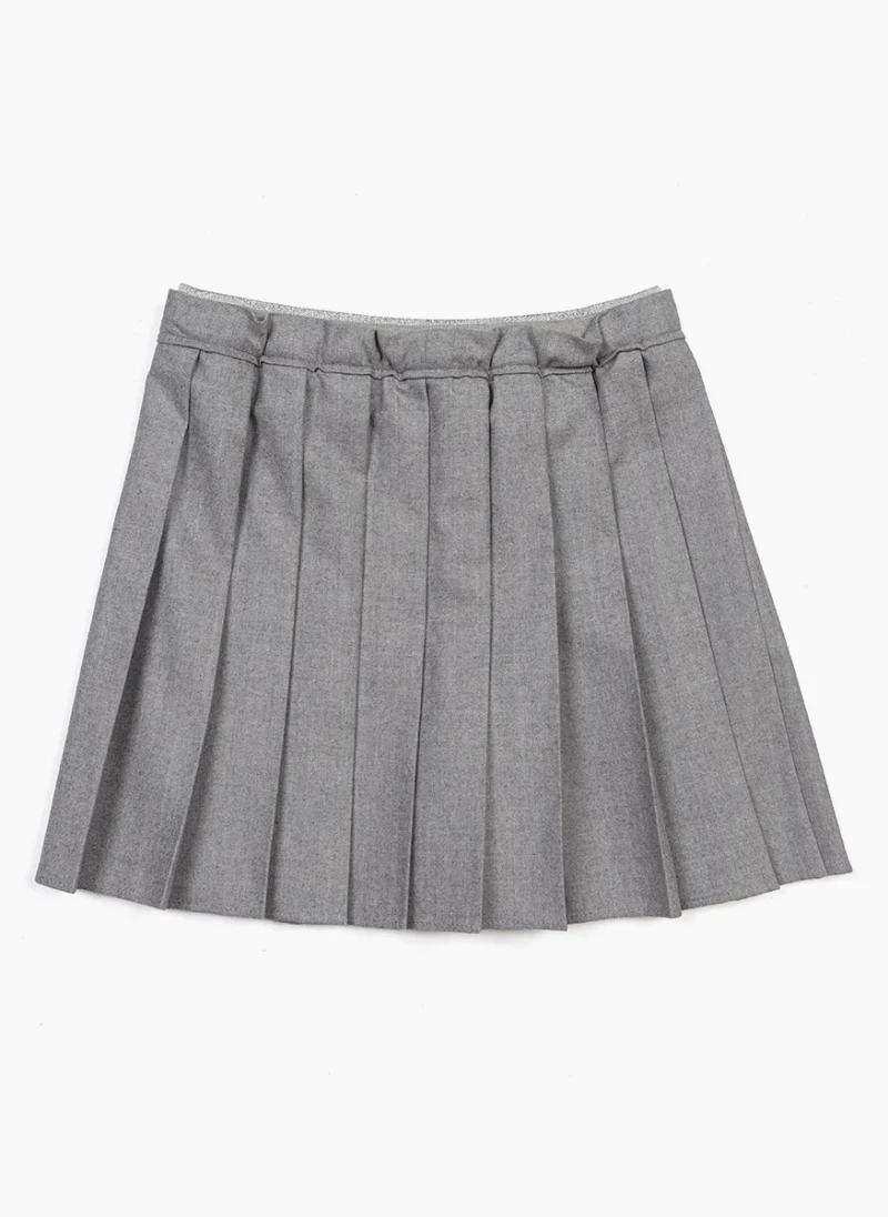 Плисирана пола от вълна Brunello Cucinelli Kids 6 — снимка 3