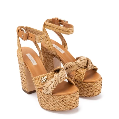Дамски бежови сандали Formentera Casadei — снимка 5