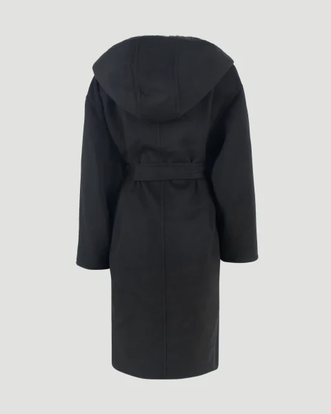 Wool Coat in Black — снимка 6