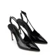 Дамски черни обувки лак Casadei — снимка 3