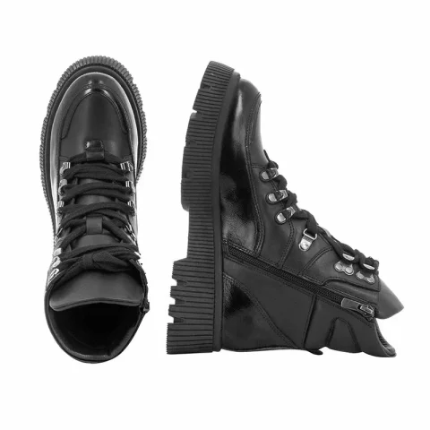 Дамски Кубинки CARLO FABIANI – 109410 BLACK — снимка 5