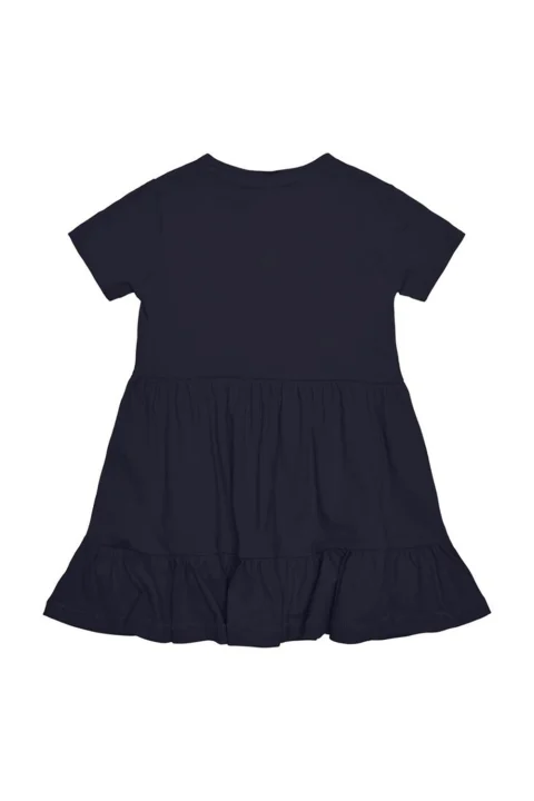 Детски Рокля Kmgmay S/S Cutline Dress Solid Jrs 15253869 19-3924 tcx night sky — снимка 2