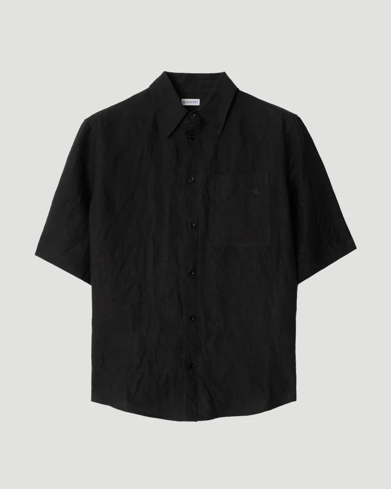 Linen Shirt in Black