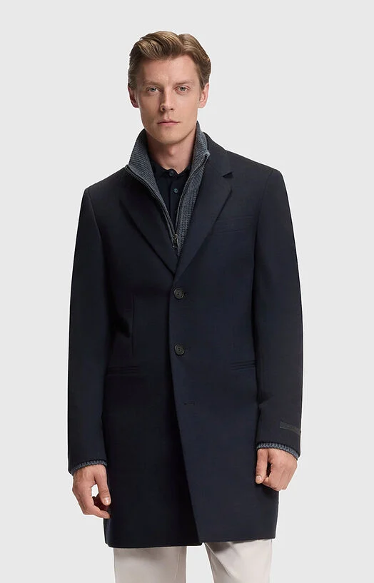 Палто от вълна и кашмир BECKHAM x BOSS