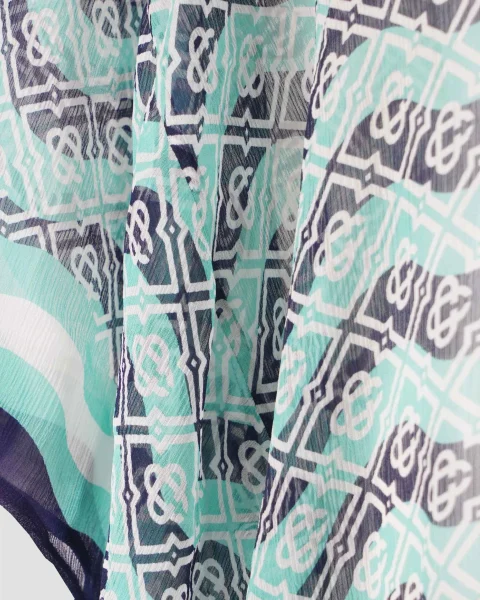 Monogram Silk Kaftan — снимка 3