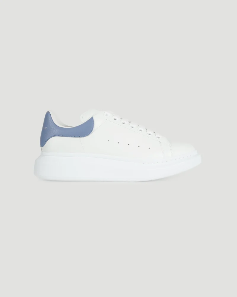 Oversized Sneaker in White and Blue