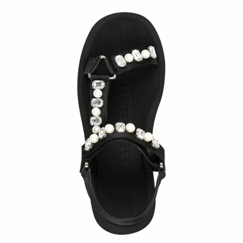 Дамски Равни Сандали TAMARIS – 1-28269-44-043 BLACK GLAM — снимка 5