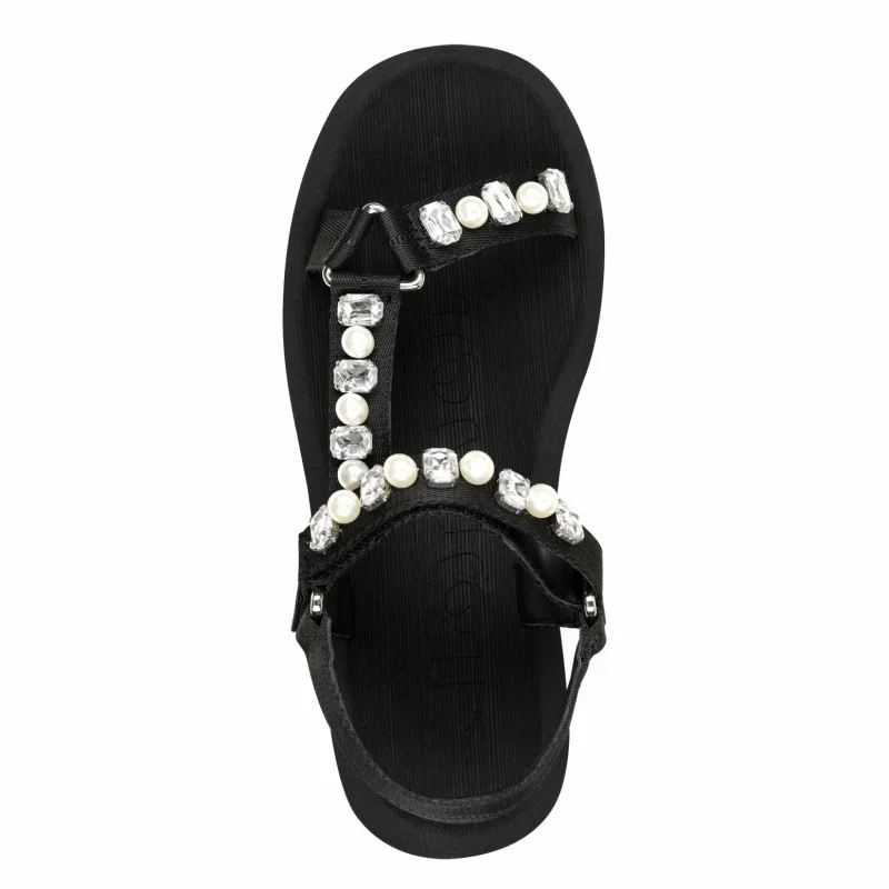 Дамски Равни Сандали TAMARIS – 1-28269-44-043 BLACK GLAM — снимка 5