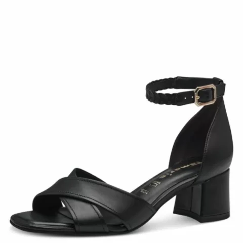 Дамски Сандали На Ток TAMARIS – 1-28316-42-001 BLACK — снимка 3