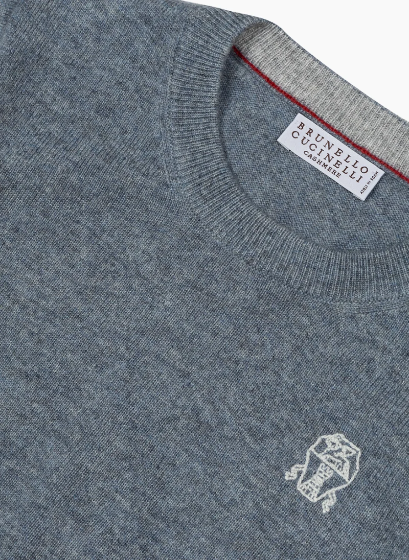 Пуловер от кашмир Brunello Cucinelli Kids 12 — снимка 3