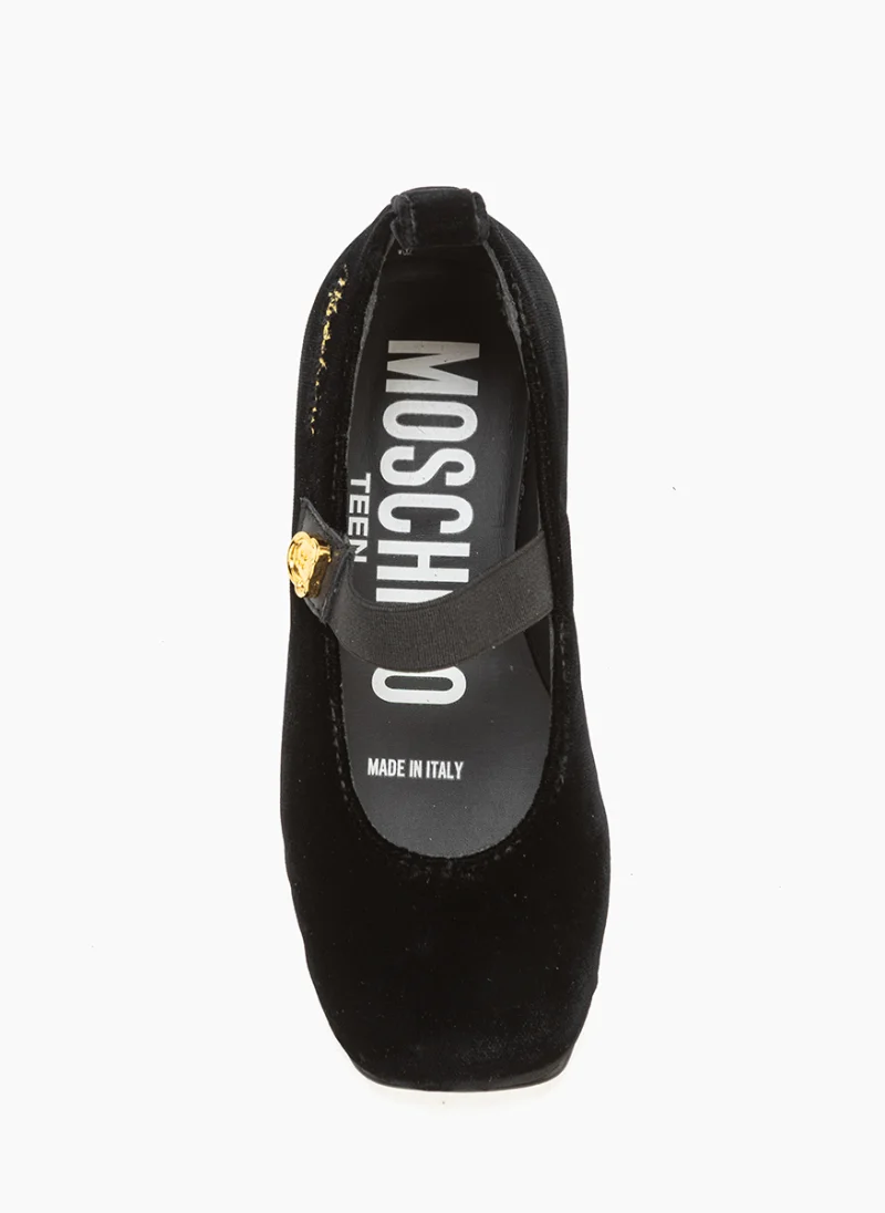 Балеринки с метален детайл Moschino Kids — снимка 5