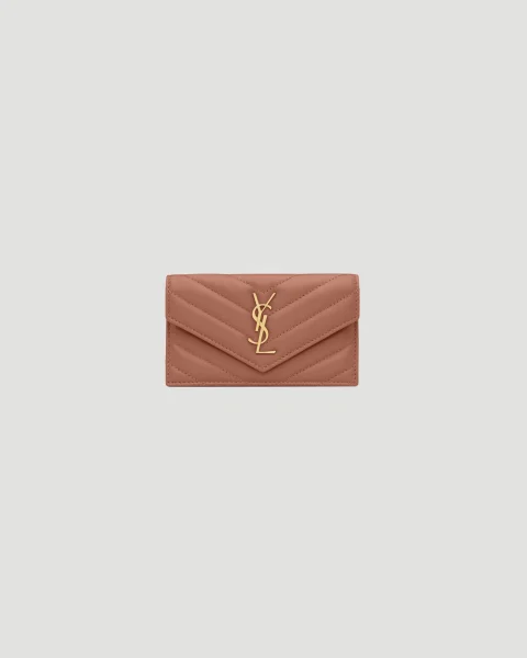 Cassandre Fragments Flap Card Case in Lambskin