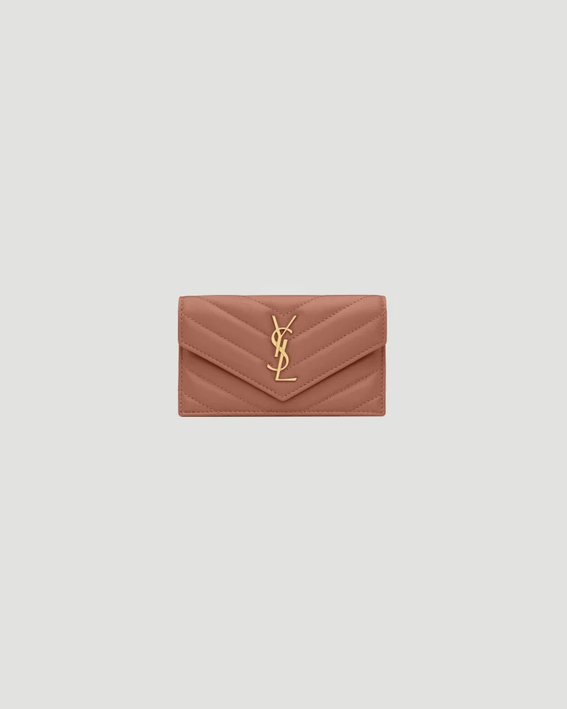 Cassandre Fragments Flap Card Case in Lambskin