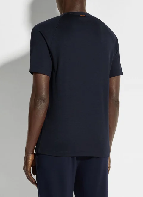 Тишърт от 100% вълна 'High Performance™' Zegna — снимка 2