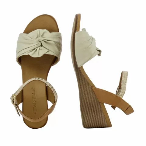 Дамски Сандали На Платформа VERONELLA – 030-88-1411 COCONUT-TEXAS GOLD — снимка 4