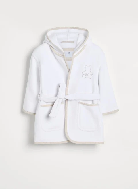Халат за баня с контрастни детайли 'Bernie' Brunello Cucinelli Kids