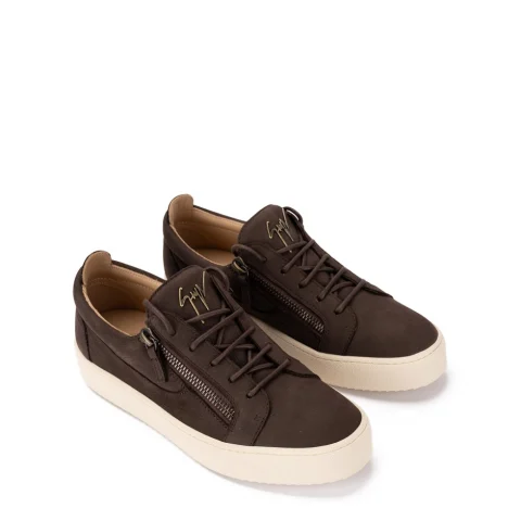 Мъжки тъмнокафяви спортни обувки Giuseppe Zanotti — снимка 6