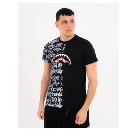 Мъжка черна тениска SPLIT GRAFFITI SPRAYGROUND