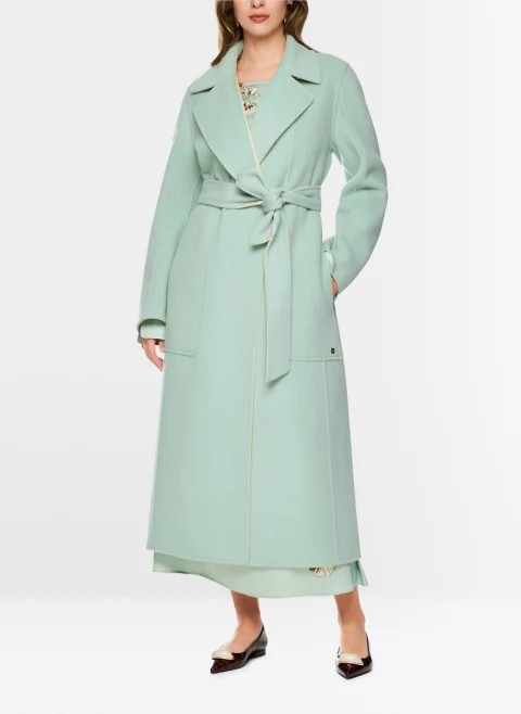 Двулицево палто от вълна Marc Cain Collections — снимка 8