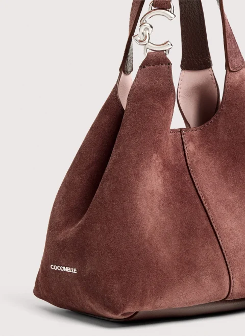 Велурена мини чанта Coccinelle C-Easy Small — снимка 3