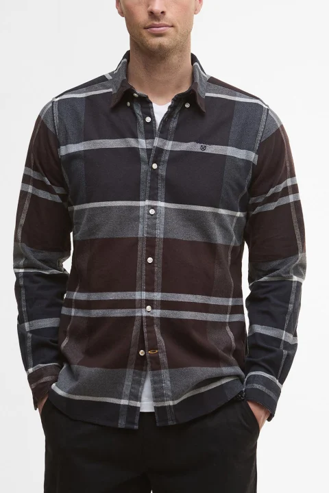 Риза Iceloch Tailored Tartan MSH4994 tn38 midnight oak tartan — снимка 2