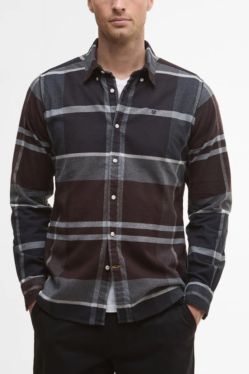Риза Iceloch Tailored Tartan MSH4994 tn38 midnight oak tartan — снимка 2