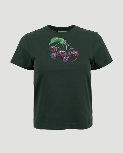 Crystal Cherry Cotton T-Shirt