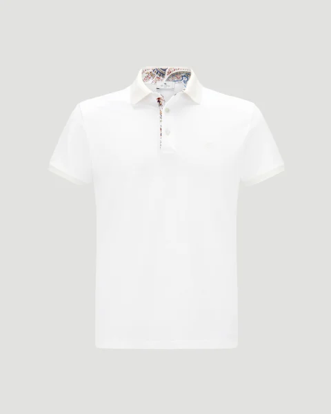 Polo Shirt with Embroidered Pegaso