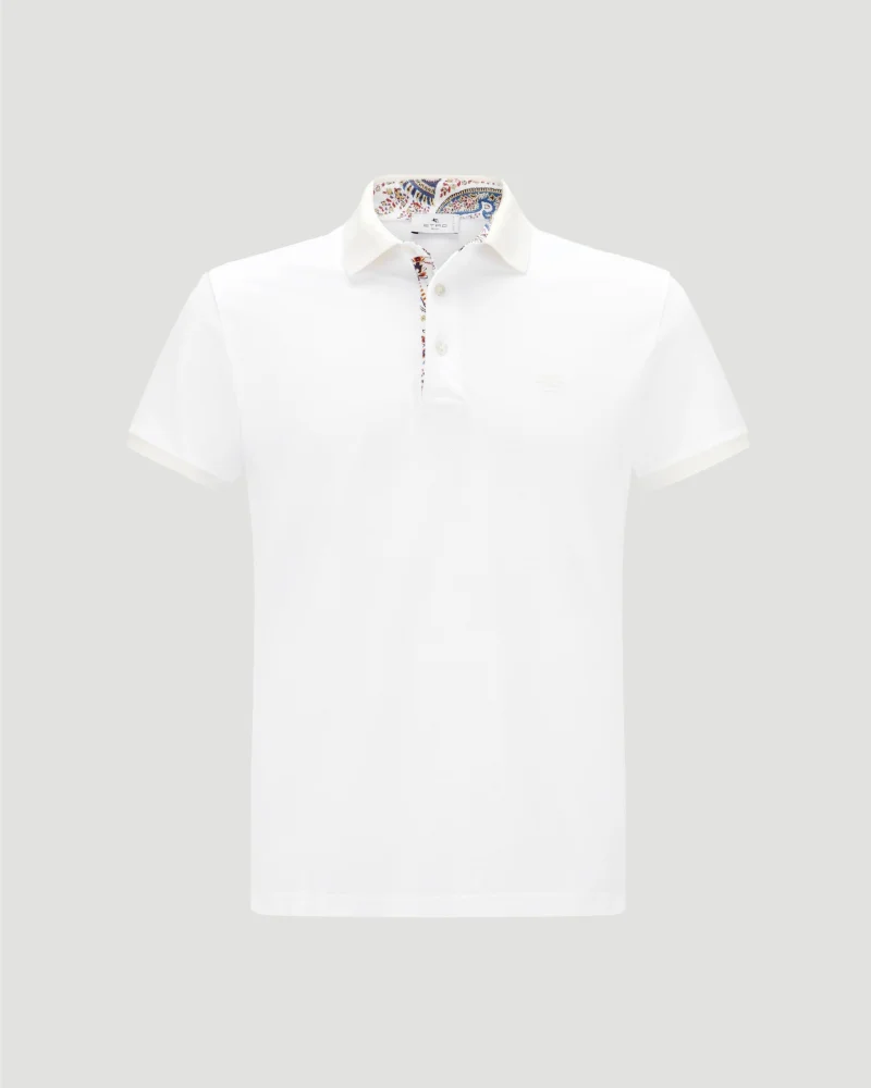 Polo Shirt with Embroidered Pegaso