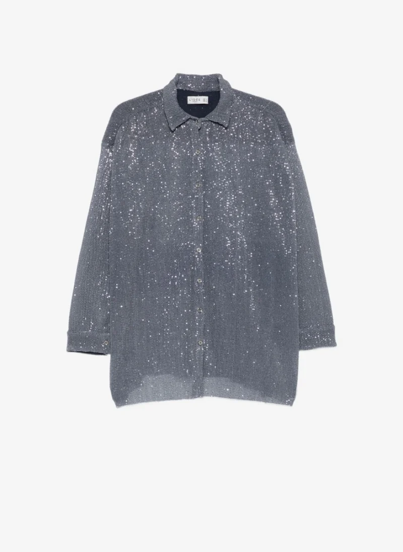 Риза апликирана с микро пайети L'idee Woman Lа Musique Shirt — снимка 2