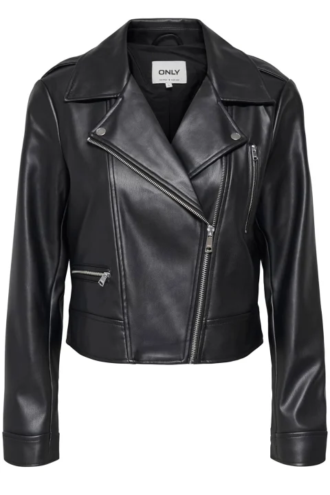 Яке Onlcarmen Faux Leather Biker 15361396 C-N10 black