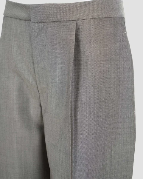 Wool Mohair Tailored Pants in Grey — снимка 3