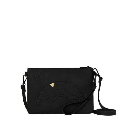 Чанта през рамо BLACKED OUT EMBOSSED GOLD TOOTH SPRAYGROUND — снимка 1