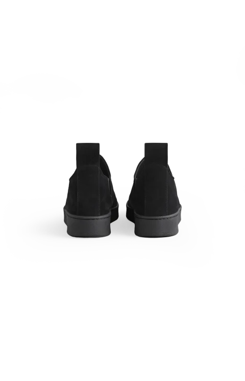 Slip On Sneaker in Black Suede — снимка 3