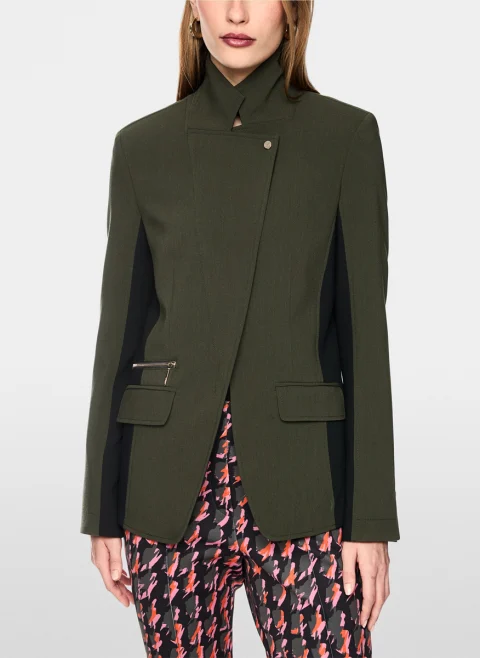Блейзър с контрастни кантове Marc Cain Collections — снимка 2