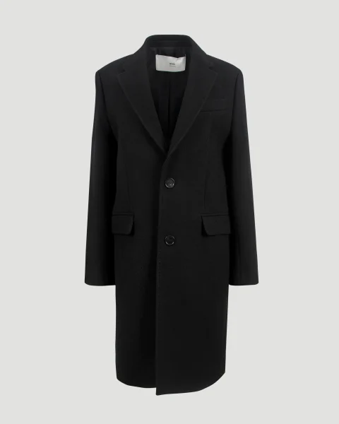 Wool Coat in Black