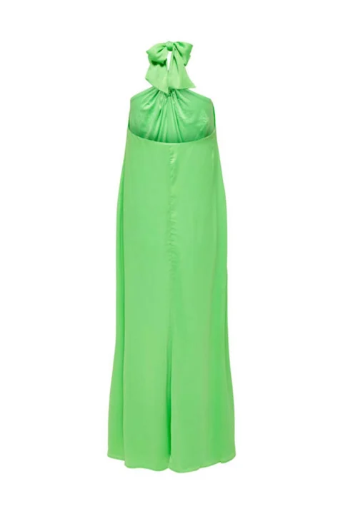 Рокля Onlrikka Sl Halterneck Maxi Dress Wvn 15296660 14-0156 TCX summer green — снимка 2