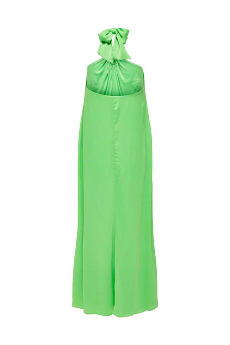 Рокля Onlrikka Sl Halterneck Maxi Dress Wvn 15296660 14-0156 TCX summer green — снимка 2