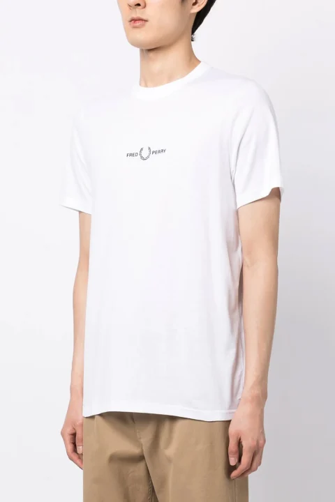 T-Shirt Embroidered M4580 100 white — снимка 2