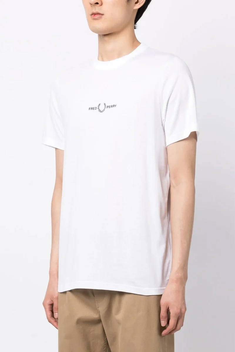 T-Shirt Embroidered M4580 100 white — снимка 2