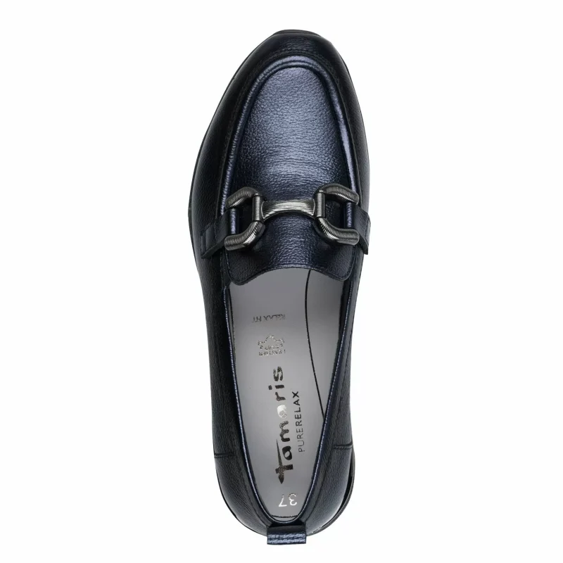 Дамски Лоуфър TAMARIS – 1-24711-42-824 NAVY METALLIC — снимка 4