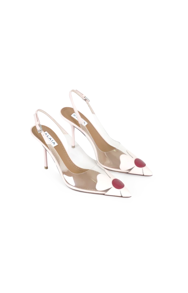 Pale Pink Slingback Pumps — снимка 2
