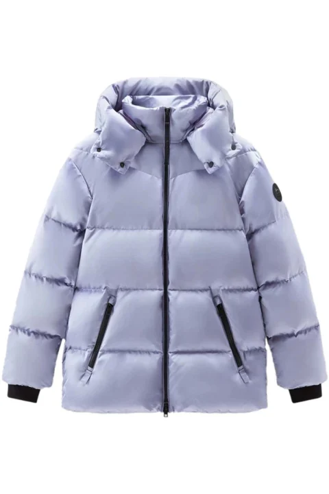 Яке Satin Logo Puffer CFWWOU0900FRUT3513 31095 silver sky