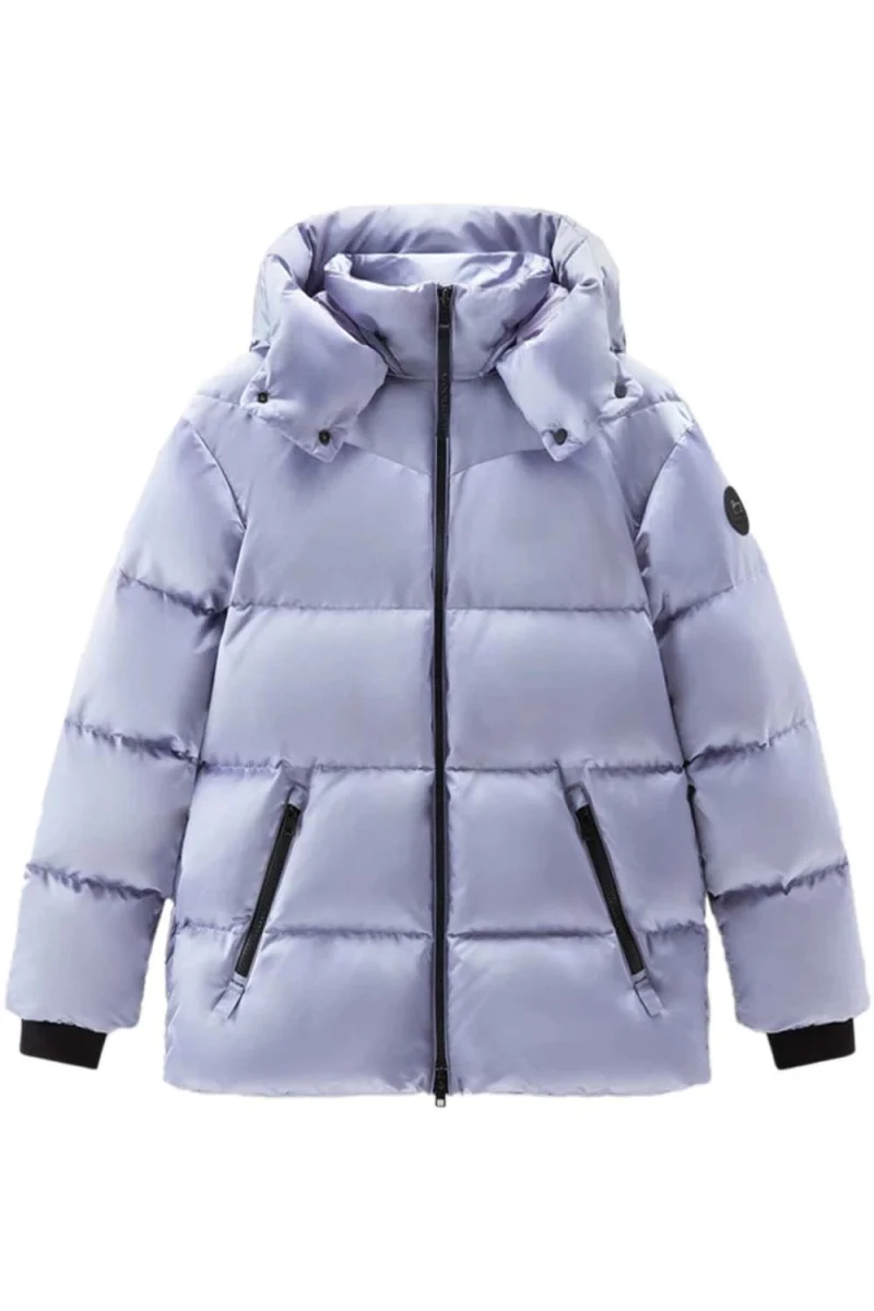 Яке Satin Logo Puffer CFWWOU0900FRUT3513 31095 silver sky