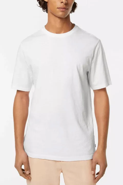 T-Shirt Regular Fit 3 Crosses 180045 SC101 white — снимка 2