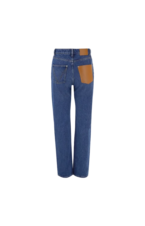 Straight Leg Jeans in Medium Indigo — снимка 2