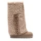 Дамски бежови ботуши Double Face Casadei — снимка 2