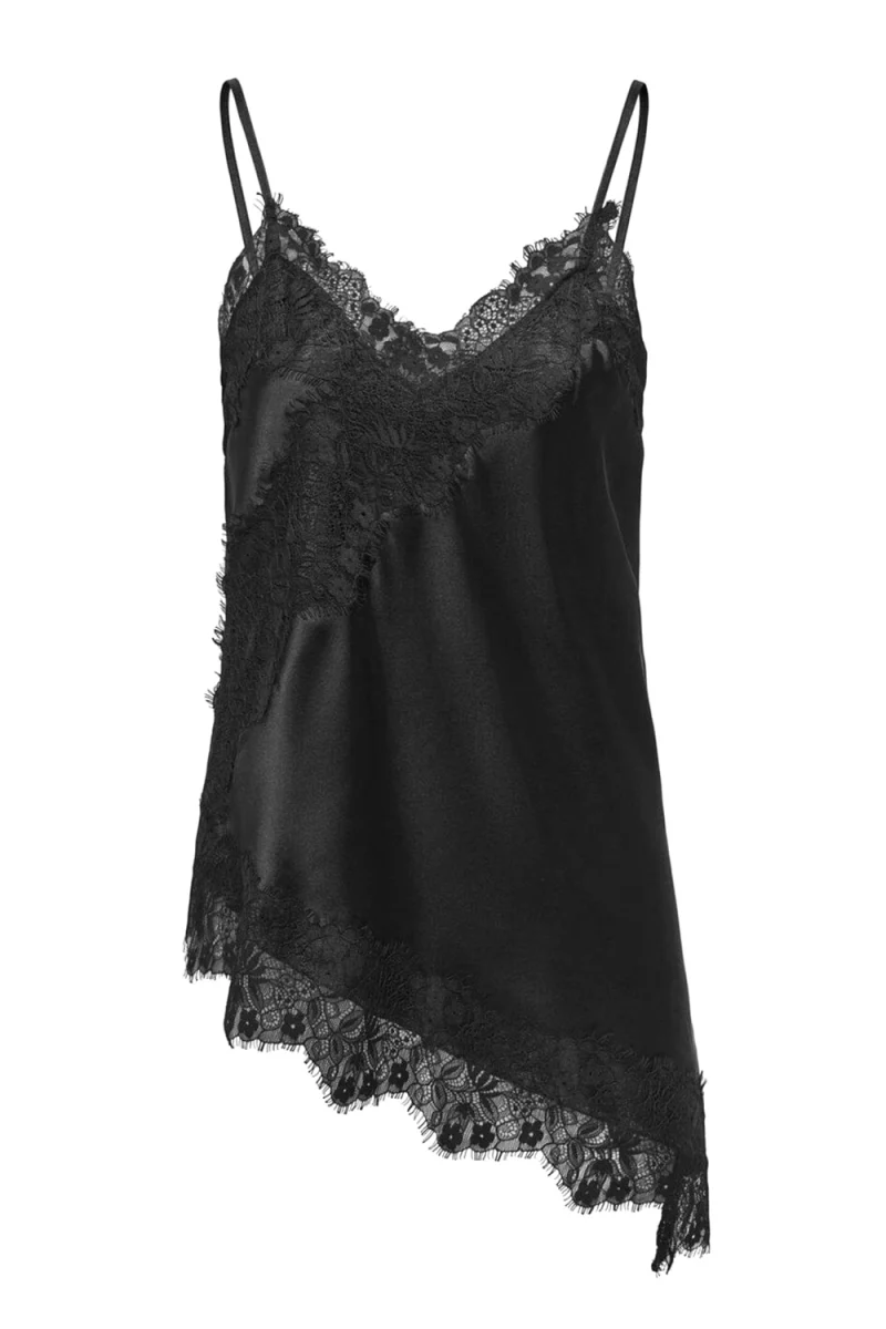 Top Onlindona Strap Satin Lace 15380352 C-N10 black