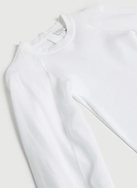 Рипсена блуза 'Harmonious balance' Brunello Cucinelli Kids 6 — снимка 3