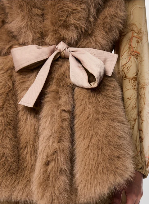 Елек с капитониран мотив 'Faux fur' Marc Cain Collections — снимка 5